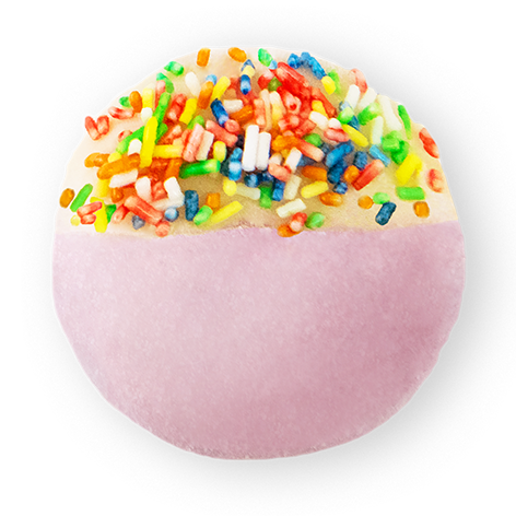 #31 MOCHI GELATO DI FRAGOLA CON FONDENTE BIANCO & GRANELLA DI ZUCCHERO COLORATO